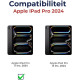 PU Θήκη με Υποδοχή για Apple Pencil - Apple iPad Pro 11" 2025 / 2024 - Rosso Element - Black (8719246442292)