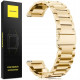 Spacecase Stainless Steel - Universal Μεταλλικό Λουράκι για Smartwatches (22mm) από Ανοξείδωτο Ατσάλι - Gold (5903943240623)