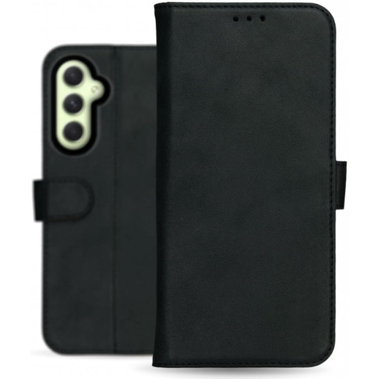 Δερμάτινη Θήκη Πορτοφόλι - Samsung Galaxy A55 - Rosso Deluxe - Black (8719246438400)