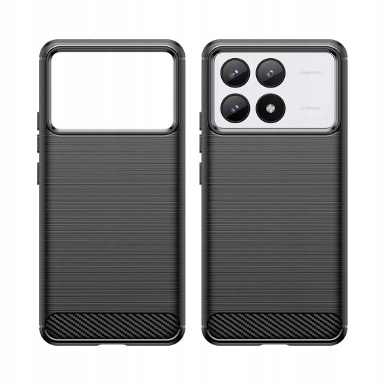 Θήκη Σιλικόνης - Xiaomi Poco F6 Pro - Spacecase Carbon - Black (5905719110536)