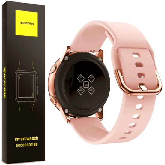 Spacecase Silicone Band - Universal Λουράκι Σιλικόνης για Smartwatches (20mm) - Pink (5903943240449)