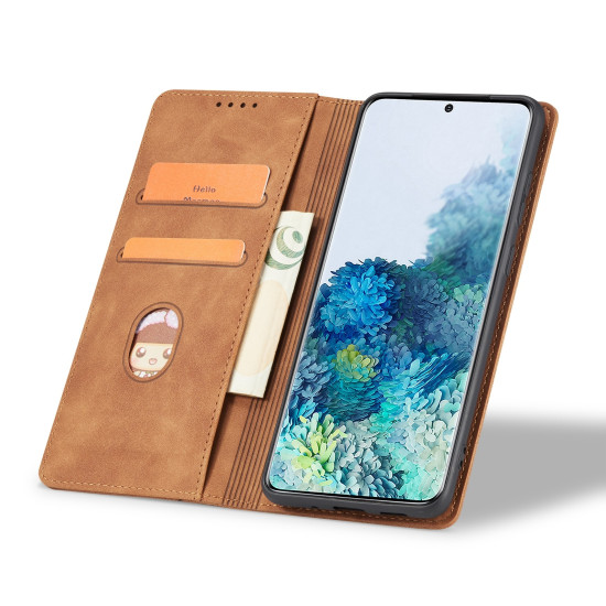 Θήκη Πορτοφόλι - Xiaomi Poco F6 - Bodycell Book Case - Brown (5206015075209)