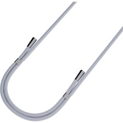3MK EasyClip - Αποσπώμενο Λουράκι Λαιμού για Θήκες Κινητών / Smartphones - Grey / Silver (5903108568647)