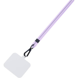 3MK EasyClip - Αποσπώμενο Λουράκι Λαιμού για Θήκες Κινητών / Smartphones - Purple / Black (5903108568678)