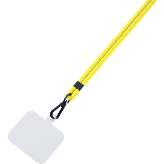 3MK EasyClip - Αποσπώμενο Λουράκι Λαιμού για Θήκες Κινητών / Smartphones - Yellow / Black (5903108568708)
