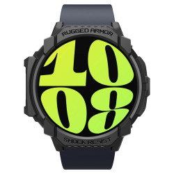 Spigen Rugged Armor - Θήκη Σιλικόνης Samsung Galaxy Watch 7 44mm - Matte Black (ACS08337)