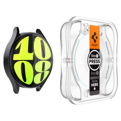 Spigen Tempered Glass GLAS.tR EZ Fit - Αντιχαρακτικό Γυαλί Οθόνης Samsung Galaxy Watch 7 44mm - 2 Τεμάχια (AGL08493)