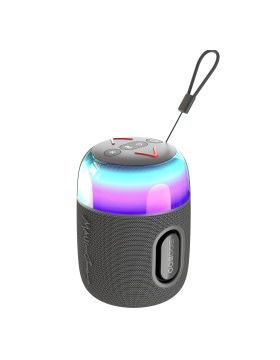 Egoboo X Maui and Sons BT Led Speaker Pulse - Ασύρματο Φορητό Ηχείο Bluetooth με Φωτισμό RGB - Grey (MUS2GRY)