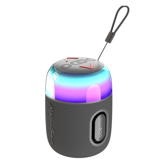 Egoboo X Maui and Sons BT Led Speaker Pulse - Ασύρματο Φορητό Ηχείο Bluetooth με Φωτισμό RGB - Grey (MUS2GRY)