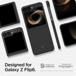 Σκληρή Θήκη Aramid Fiber - Samsung Galaxy Z Flip7 FE / Z Flip6 - Spigen Air Skin Aramid - 0.9mm - 1500D - Black (ACS07843)