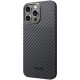 Nekit Fiber - Σκληρή MagSafe Θήκη Aramid Fiber - Apple iPhone 15 Pro - 1mm - 1500D Kevlar - Black (8719246451904)
