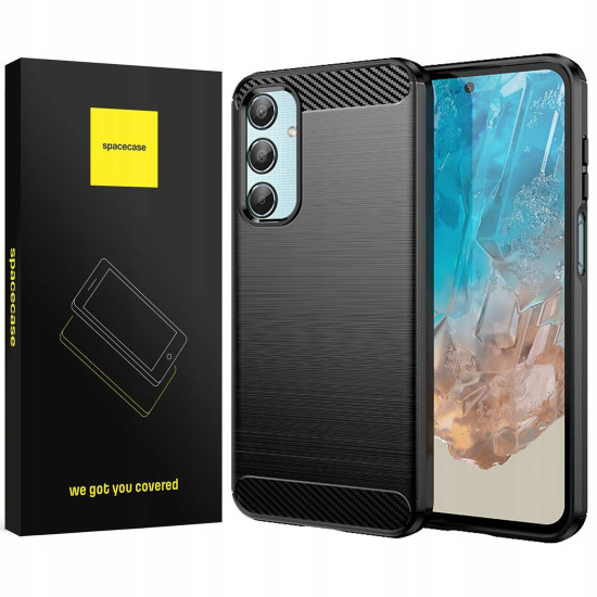 Θήκη Σιλικόνης - Samsung Galaxy M35 - Spacecase Carbon - Black (5905719110901)