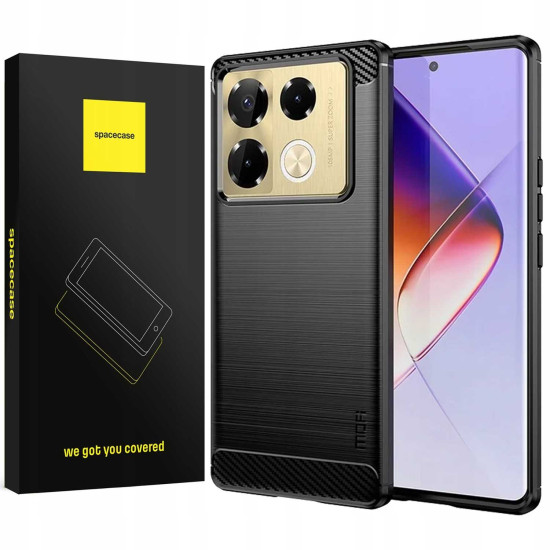 Θήκη Σιλικόνης - Infinix Note 40 Pro 4G - Spacecase Carbon - Black (5905719111236)