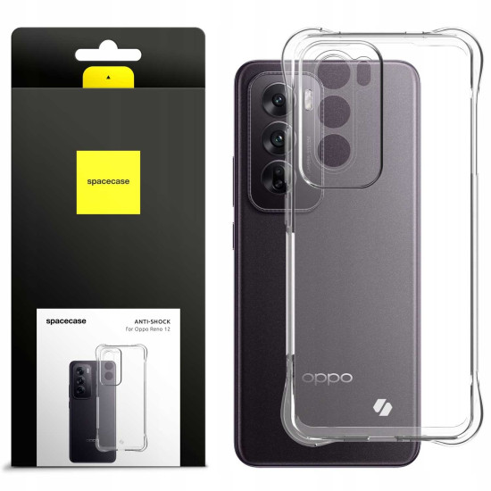 Διάφανη Θήκη Σιλικόνης - Oppo Reno12 - Spacecase Anti-Shock - 1mm - Clear (5905719110697)