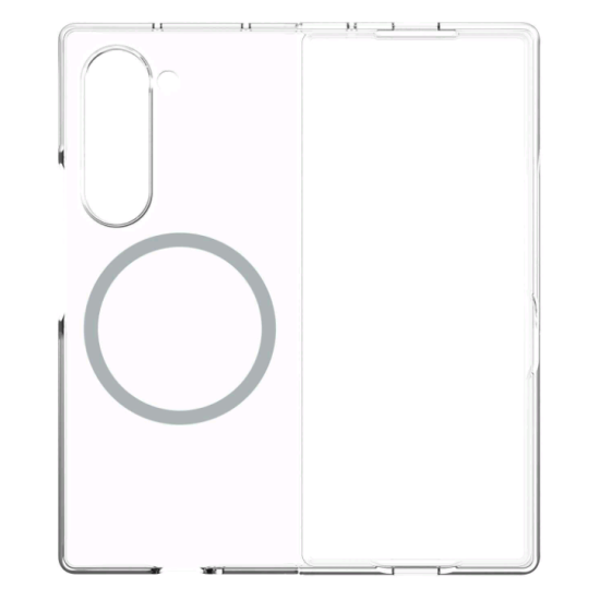 Διάφανη Σκληρή Θήκη MagSafe - Samsung Galaxy Z Fold6 - Spacecase Crystal MagCase - 2mm - Clear (5905719110857)