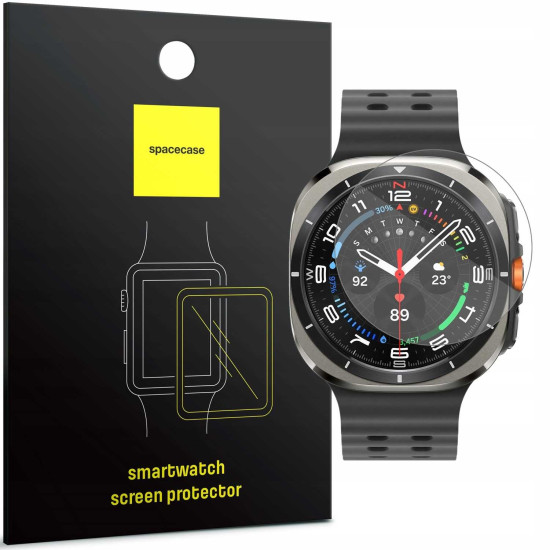 Αντιχαρακτικό Γυαλί Προστασίας Οθόνης - Samsung Galaxy Watch Ultra 2025 / 2024 47mm - Spacecase Smartwatch Tempered Glass 2.5D - Clear (5905719111175)