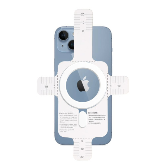 Tech-Protect MagMat MagSafe Universal Magnetic Ring - Αυτοκόλλητος Μαγνητικός Δακτύλιος MagSafe - White (9490713934616)