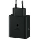 Official Samsung Fast GaN Travel Charger - Ταχυφορτιστής Τοίχου / Αντάπτορας με 2 x Θύρες Type-C & Καλώδιο Φόρτισης Type-C σε Type-C - 180cm - 50W - Black (EP-T5020XBEGEU)