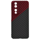 Techsuit Carbonite FiberShell - Σκληρή Θήκη Honor 90 - Red Vortex (5949419212978)