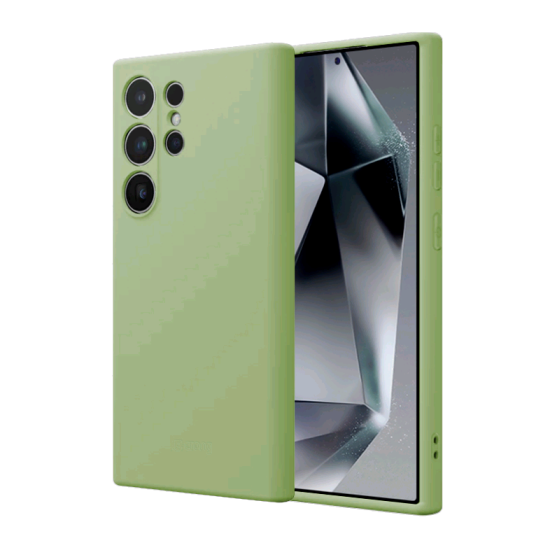 Premium Θήκη Σιλικόνης - Samsung Galaxy S24 Ultra - Crong Color - Green (CRGCOLRSGS24ULGRN)