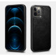 iCarer Crazy Horse Real Leather Detachable 2 in 1 Wallet - Δερμάτινη Θήκη / Πορτοφόλι με RFID - Apple iPhone 12 / 12 Pro - Black (WMI1207-BK)