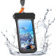 ESR Waterproof Pouch Pro - Αδιάβροχη Θήκη με Λουράκι Λαιμού & Υποδοχή για Κάρτες - Apple iPhone 15 Pro / 14 Pro / 13 Pro - IPX8 - Black (4894240195703)