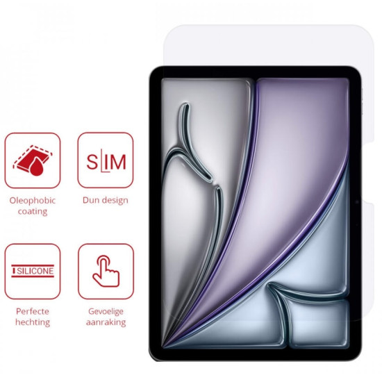 Rosso Ultra Clear Display Film Screen Protector - Μεμβράνη Προστασίας Οθόνης - Apple iPad Air 6 2024 11" - 2 Τεμάχια - Clear (8719246453106)