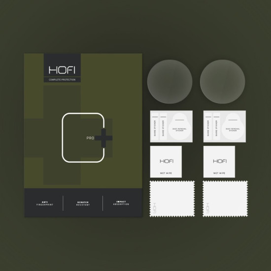 Hofi Premium Pro+ Tempered Glass - Αντιχαρακτικό Γυαλί Οθόνης - Samsung Galaxy Watch 7 / 6 / 5 / 4 44mm - 2 Τεμάχια - Clear (5906302312610)