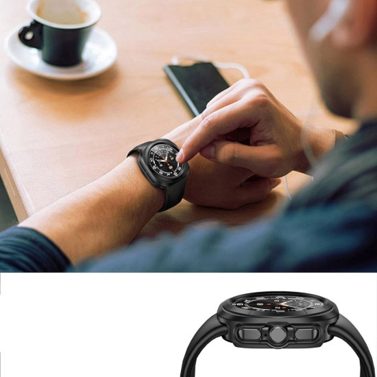 Θήκη με Tempered Glass - Samsung Galaxy Watch Ultra 2025 / 2024 47mm - Tech-Protect Defence360 - Black (5906302311880)