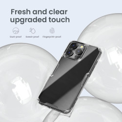 Σκληρή Διάφανη Θήκη με TPU Bumper - Apple iPhone 16 Pro - Nillkin Nature TPU Pro Case - Transparent (6902048287204)