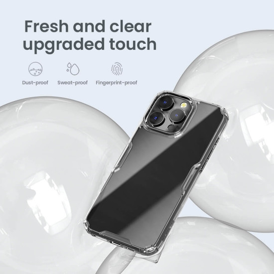 Σκληρή Διάφανη Θήκη με TPU Bumper - Apple iPhone 16 Pro - Nillkin Nature TPU Pro Case - Transparent (6902048287204)