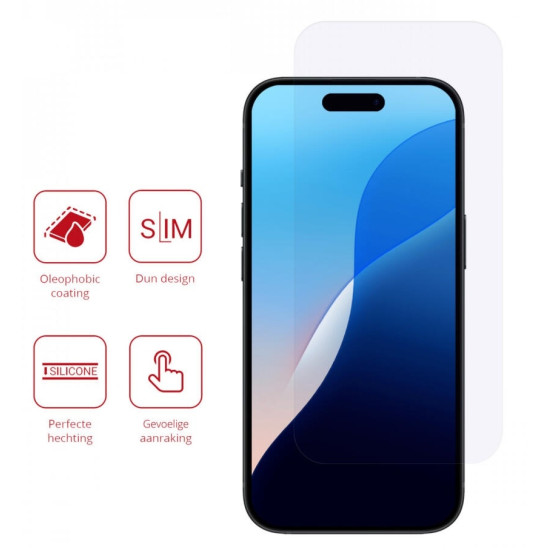 Μεμβράνη Προστασίας Οθόνης - Apple iPhone 16 - Rosso Ultra Clear Screen Protector - 2 Τεμάχια (8719246455865)