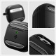 Ανθεκτική Θήκη Σιλικόνης - Apple AirPods 4th Gen - Spigen Rugged Armor - Matte Black (ACS08642)