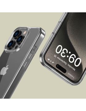 Σκληρή Διάφανη Θήκη - Apple iPhone 16 Pro - Tech-Protect FlexAir Hybrid - Clear (5906302311644)