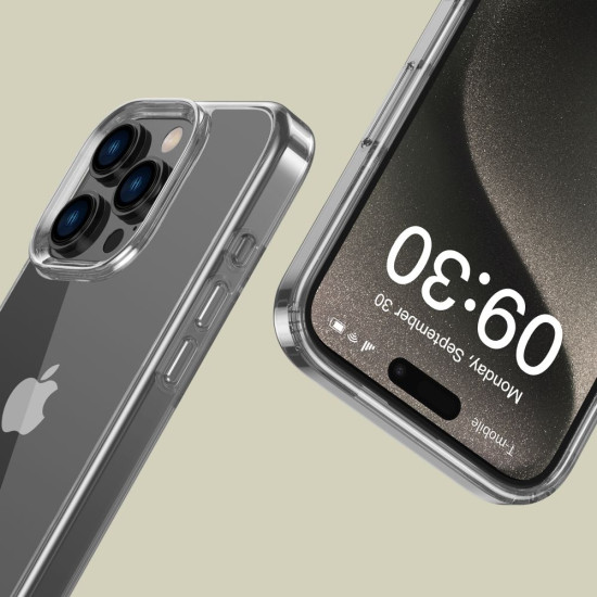 Σκληρή Διάφανη Θήκη - Apple iPhone 16 Pro - Tech-Protect FlexAir Hybrid - Clear (5906302311644)