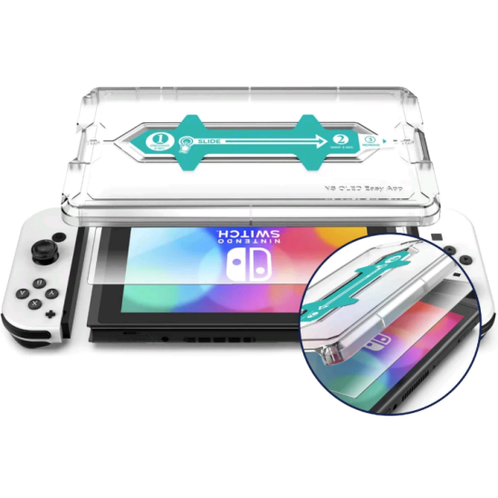 Αντιχαρακτικό Προστατευτικό Γυαλί Nintendo Switch OLED - Rosso Tempered Glass Οθόνης - Clear (8719246452574)
