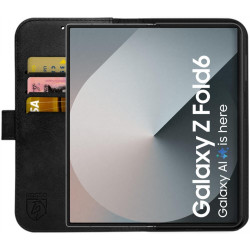 Θήκη Samsung Galaxy Z Fold6 - Rosso Deluxe Δερμάτινη Πορτοφόλι - Black (8719246449529)