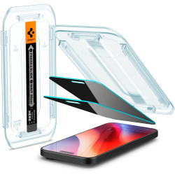 Αντιχαρακτικό Γυαλί Προστασίας iPhone 17 / 17 Pro / 16 Pro - Spigen Privacy Tempered Glass GLAS.tR EZ Fit Απορρήτου Οθόνης - 2 Τεμάχια (AGL07929)