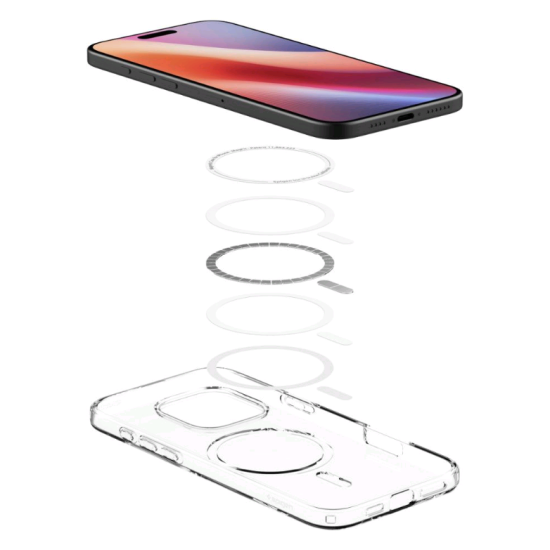 Θήκη Apple iPhone 16 Pro Max - Spigen Liquid Crystal MagFit Σιλικόνης με MagSafe - Crystal Clear (ACS08387)