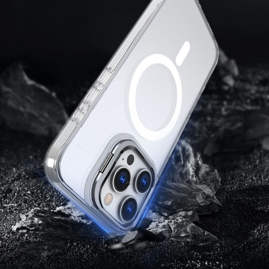 Θήκη Apple iPhone 16 Pro - Tech-Protect MagStand Σκληρή Διάφανη με MagSafe & KickStand - Clear (5906302375844)