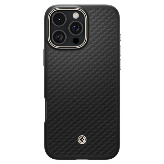 Θήκη Apple iPhone 16 Pro Max - Spigen Enzo Aramid MagFit Σκληρή με MagSafe & TPU - 1500D - 2mm - Black / Natural (ACS08501)