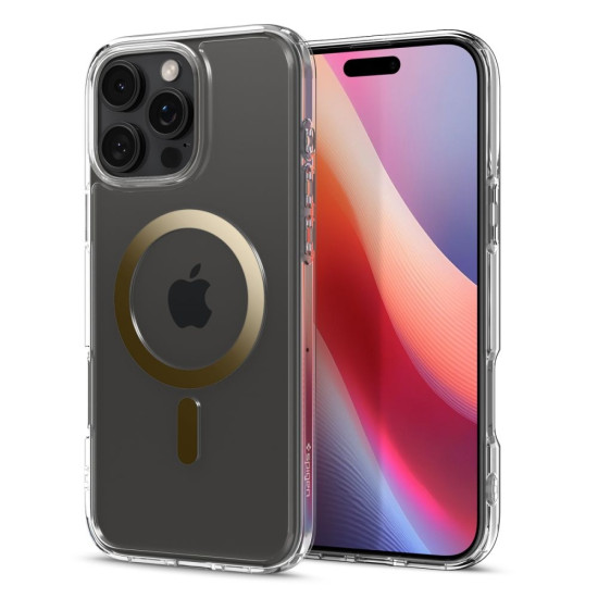Θήκη Apple iPhone 16 Pro Max - Spigen Ultra Hybrid MagFit με MagSafe - Gold (ACS08001)