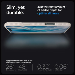 Θήκη Apple iPhone 16 Pro - Spigen Liquid Air Σιλικόνης - Natural Titanium (ACS08120)