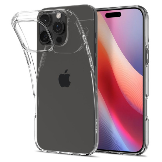 Θήκη Apple iPhone 16 Pro - Spigen Liquid Crystal Σιλικόνης - Crystal Clear (ACS08112)