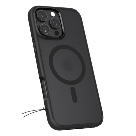 Θήκη Apple iPhone 16 Pro - Spigen Ultra Hybrid MagFit με MagSafe - Frost Black (ACS08134)