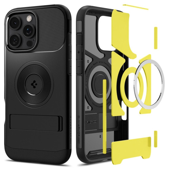 Θήκη Apple iPhone 16 Pro - Spigen Slim Armor MagFit με MagSafe - Black (ACS08164)