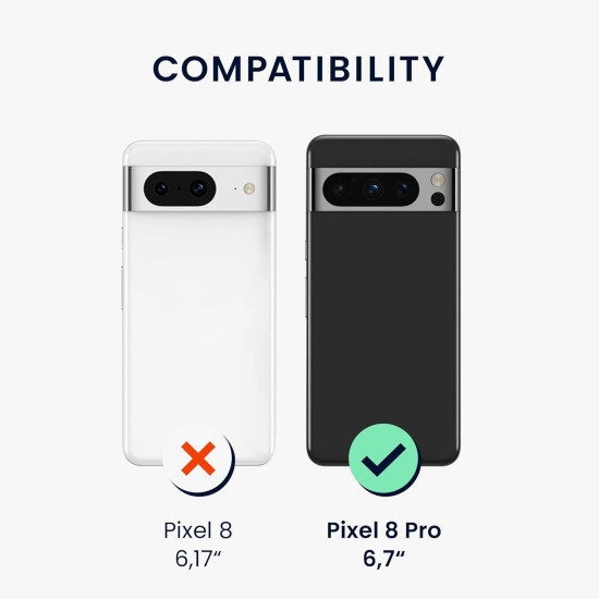 Θήκη Google Pixel 8 Pro - KWmobile Crystal TPU Necklace Διάφανη Σιλικόνης με Λουράκι Λαιμού - Cherry Blossoms / Cherry Petals / Pink / Dark Brown / Transparent (61866.02)
