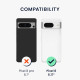 Θήκη Google Pixel 8 - KWmobile Crystal TPU Necklace Διάφανη Σιλικόνης με Λουράκι Λαιμού - Transparent / Black (61863.01)