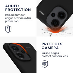 Θήκη Xiaomi Redmi Note 13 Pro Plus - KWmobile TPU Case Σιλικόνης - Black Matte (KWM000020KI001C)
