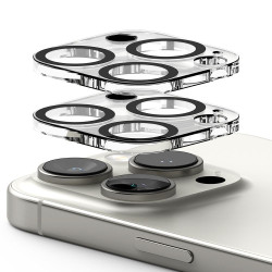 Αντιχαρακτικό Γυαλί Προστασίας Apple iPhone 16 Pro / 16 Pro Max - Ringke Camera Protector Full Cover Glass για Φακό Κάμερας - 2 Τεμάχια - Clear (8809961789731)